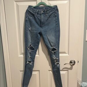 AE The Dream Jean Super High Rise Jegging Ripped